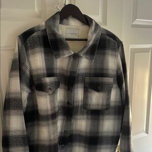 Lucky Brand Black and White Plaid Men's Jacket